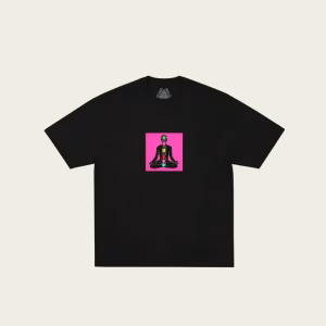 Chakradical T-Shirt Black front view by Palace Skatesboard premium streetwear tee