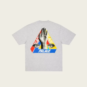 PALACE JCC+ T-Shirt Grey Marl front view