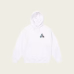 Front view of PALACE Jungle Dream White Hoodie