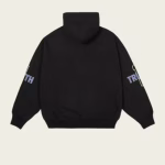Back view of PALACE Men Believer Zip Hood Black