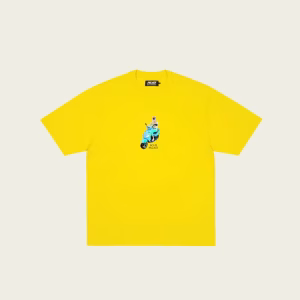 front of PALACE Sci-Fi Fantasy Email T-Shirt Big Yellow