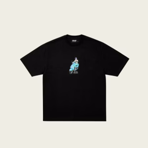 Front of PALACE Sci-Fi Fantasy Email T-Shirt Black