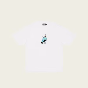 front view of Palace Sci-Fi Fantasy Email T-shirt in white