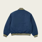 Palace Muay Jacket Blue back view designer streetwear jacket with Palace branding
