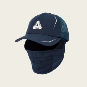 P-Trek 5-Panel Navy cap front view