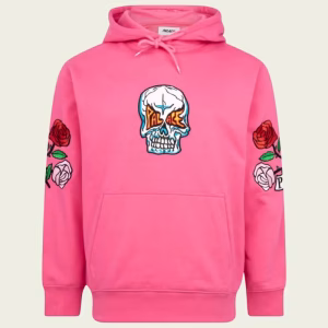 Front view of PALACE Hesh Mit Fresh Hoodie in black color