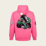 Back view of PALACE Hesh Mit Fresh Hoodie with graphic print