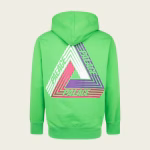 Back view of PALACE Tri-Dart Light Time Drawstring Hoodie