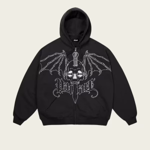Wingspan Triple Stitch Hood Black front view