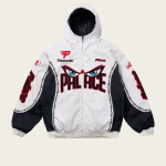Need for PS Jacket White front view by Palace Skateboards