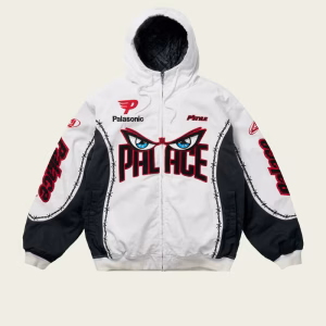 Need for PS Jacket White front view by Palace Skateboards