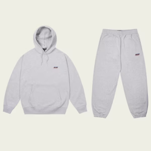 Basically A Tracksuit Grey Marl front view