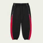 Palace Men’s Courtside Jogger Black/Truest Red front view