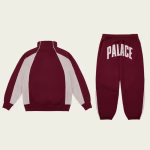 Palace Men’s Courtside Tracksuit Tawny Port/Concrete Grey back view