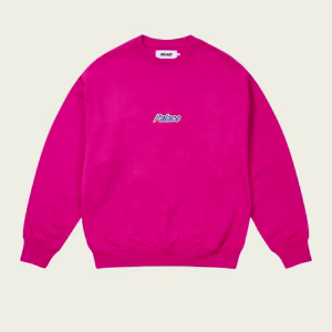 Palace Men’s Current Crew Heavy Pink sweatshirt in pink color