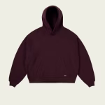Unisex Hood Deep Wine front view