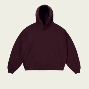 Unisex Hood Deep Wine front view