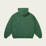 Palace Gods Gift Zip Hood Racey Green back view premium oversized hoodie