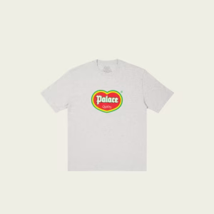 PALACE QUALITY T-SHIRT GREY MARL front view