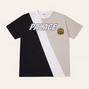 Palace Established T-Shirt Grey front view with clean streetwear graphic and short sleeve design