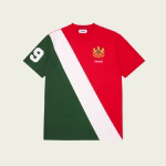Palace Established T-Shirt Red front view with classic streetwear logo design