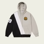 Palace Established Zip Hood Grey front view
