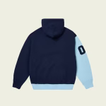 Back view of Palace Established Zip Hood Navy hoodie