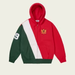Front view of the Palace Established Zip Hood Red hoodi