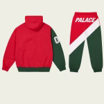 Back view of Palace Established Zip Tracksuit Red
