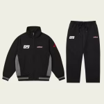 Palace Men’s Linky Zip Tracksuit Funnel Black front view