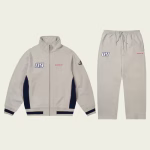 Palace Men’s Linky Zip Tracksuit Funnel Concrete Grey front view