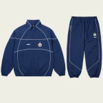 Palace Men’s Pro Team Piped Shell Tracksuit Navy front view