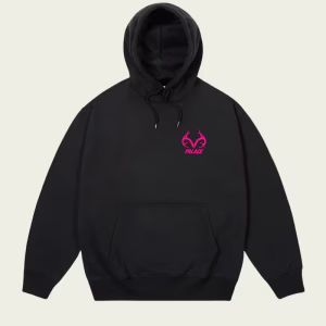 Palace Men’s Realtree Tri Ferg Hood Black front view