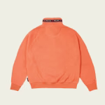 Back view of Palace Polartec Om 1/4 Zip Orange jacket