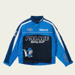 Front view of the Even Faster Jacket Blue