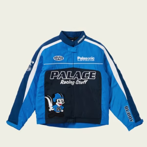 Front view of the Even Faster Jacket Blue