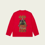 Lock in Longsleeve Red back view, comfortable and stylish