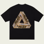 Mechanical Champion T-Shirt Black back view with Palace Skatesboard streetwear design