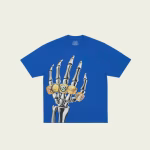 Mechanical Champion T-Shirt Blue front view by Palace Skatesboard premium streetwear graphic tee