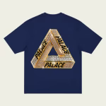 Mechanical Champion T-Shirt Navy back view featuring Palace Skatesboard streetwear graphic detail