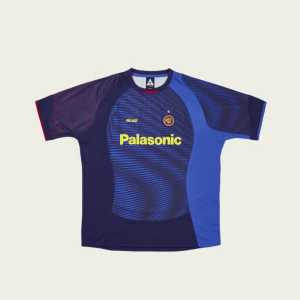 Front view of the PALACE PRO TEAM JERSEY NAVY with logo