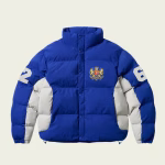 Palace Established Puffa Deep Sea Blue front view jacket