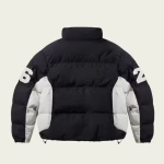Back view of Palace Established Puffer Black jacket