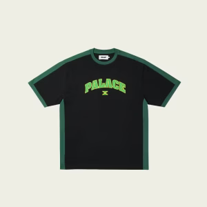 Palace Flag T-Shirt Black front view with premium streetwear design and comfortable everyday fit