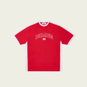 Palace Flag T-Shirt Red front view premium streetwear graphic tee