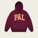 Palace Gap Hoodie Burgundy front view