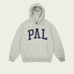 Palace Gap Hoodie Grey front view