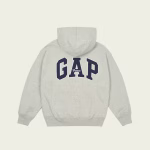 Palace Gap Hoodie Grey back view
