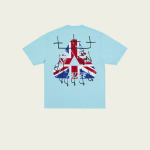 Palace King Tri T-Shirt Sky Blue back view