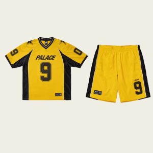 Palace Nein Mesh Tracksuit Yellow front view